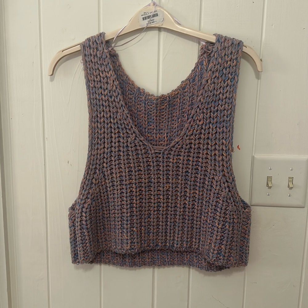 FREE PEOPLE - 2 way boxy sweater tank
